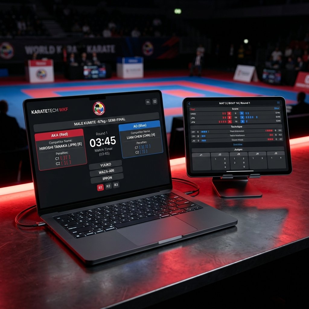 KarateTech WKF Live Scoring Console
